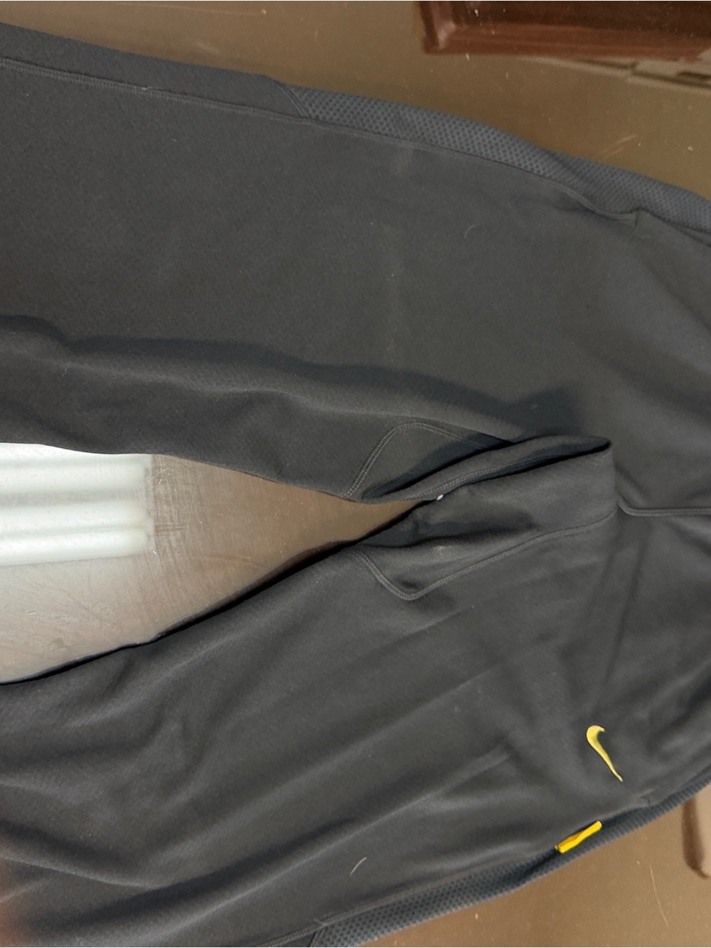 Nike Men’s Black Performance Jacket with Yellow Swoosh